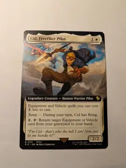 Cid, Freeflier Pilot (Extended Art) NM FIC Commander: FINAL FANTASY MTG - Image 1