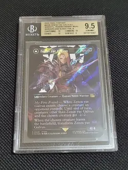 BGS 9.5 Zenos yae Galvus, Borderless Surge Foil, MTG Final Fantasy, POP 16, 10'S - Image 1