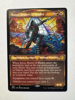 x1 Astor, Bearer of Blades - Showcase R MTG Dominaria United - Image 1