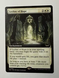 x1 Leyline of Hope - Extended Art R MTG Duskmourn: House of Horror M/NM, English - Image 1