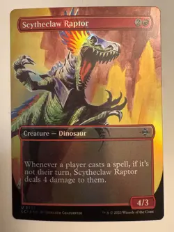 Scytheclaw Raptor - FOIL BORDERLESS - Lost Caverns of Ixalan LCC - 0323 - MTG - Image 1