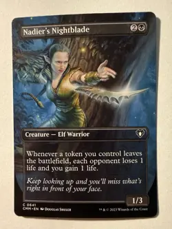 Nadier's Nightblade (Borderless) Commander Masters Regular NM #641 MTG CMM - Image 1