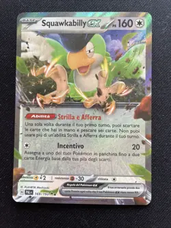 POKEMON CARD SQUAWKABILLY EX 169/193 EVOLUZIONI A PALDEA ITALIANA NEAR MINT - Image 1