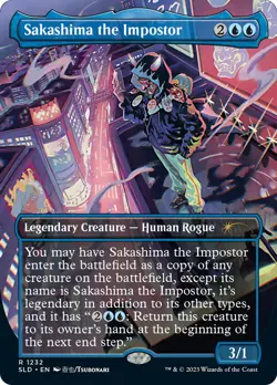 Sakashima the Impostor (Borderless) [Secret Lair Drop Series] Foil Near Mint - Image 1