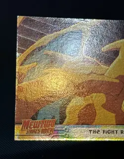 The Fight Rages #35 Holo Mewtwo Strikes Back Movie Topps Pokemon LP - Image 3