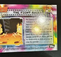 The Fight Rages #35 Holo Mewtwo Strikes Back Movie Topps Pokemon LP - Image 5