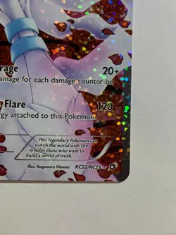 Reshiram Full Art RC22/RC25 Legendary Treasures Holo Pokemon TCG - Image 4