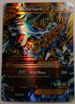 Pokemon M Charizard EX Full Art Mega Ultra Rare Holo Flashfire 69/106 English - Image 1