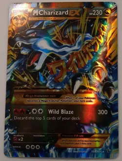 Pokemon M Charizard EX Full Art Mega Ultra Rare Holo Flashfire 69/106 English - Image 2