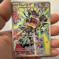 Pokemon Loudred SV04 Paradox Rift 212/182 Illustration Rare Full Art Holo 100 HP - Image 1