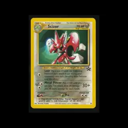 ▸ Pokemon | 2001 | Scizor | WOTC Black Star Promo | #33 | HP/DMG - Image 1