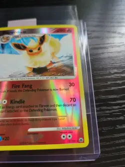 Pokemon TCG Flareon 19/100 Reverse Holo Rare Majestic Dawn LP/NM - Image 2