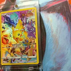 2023 POKEMON SWORD & SHIELD CROWN ZENITH #160 FULL ART/PIKACHU Ungraded MINT - Image 1