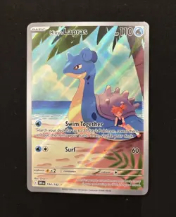 Pokemon Misty's Lapras Illustration Rare Holo 194/182 110 HP Basic - Image 1