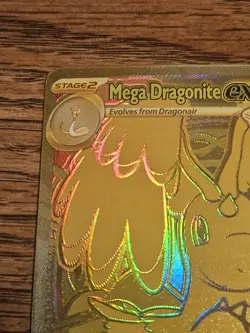 Pokemon gold Mega Dragonite EX Full Art Holo ASCEN 295/217 370 HP English - Image 5