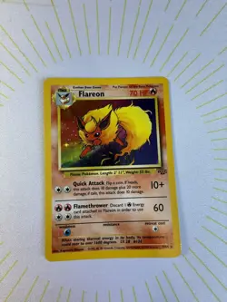 Pokemon Flareon Jungle Holo Rare 3/64 Wizards of the Coast LP ✨🔥 - Image 3