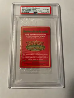2001 Pokemon Center NY Black Star Promo 40 PSA 10 (Sealed) Pop 3 - Image 1