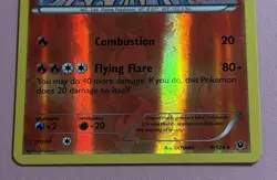 Pokemon Moltres 2016 9/124 Fates Collide Reverse Holo MP - Image 3