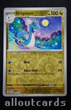 2023 Pokemon 151 Dragonair Reverse Holo 148/165 - Image 1