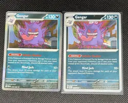 Pokemon Gengar Rare X2 Holo And Reverse Holo ME03: Perfect Order 050/088 NM - Image 1