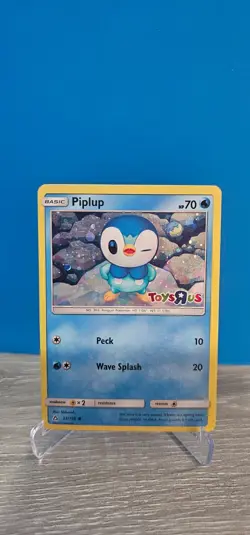 POKEMON SUN & MOON PIPLUP 32/156 TOYS R US STAMPED HOLO - Image 1
