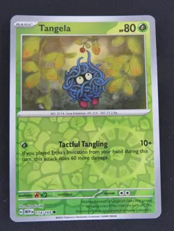 Tangela 114/165 Common 151 Pokemon Reverse Holo NM - Image 1