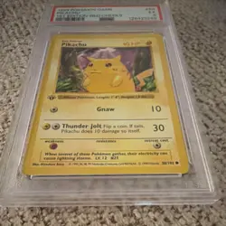1999 Pokemon TCG Base Set Shadowless Pikachu 1st Edition Red Cheeks PSA 5 58/102 - Image 5