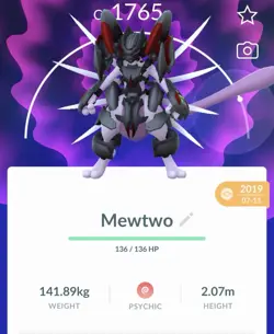 Pokemon Go PTC Acc, Guaranteed Lucky Armor Mewtwo - Image 1