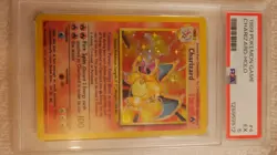 Pokemon Charizard Base Set Unlimited Holo Rare #4 PSA 5 - Image 3