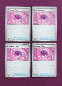 Pokemon TCG 4x Wondrous Patch 094/094 Phantasmal Flames Playset NM - Image 1