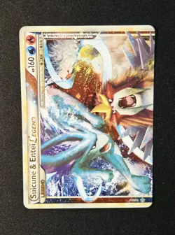 Suicune & Entei Legend 94/95 Holo Rare HeartGold SoulSilver Unleashed Pokemon LP - Image 1