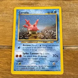 Corsola 37/75 Neo Discovery Uncommon Pokemon TCG 37/75 MP - Image 1