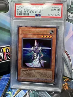 2004 YU-GI-OH! SOD-SOUL OF THE DUELIST 1ST ED #EN012 MYSTIC SWORDSMAN LV4 PSA 10 - Image 1