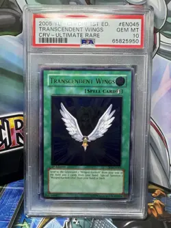 PSA 10 yu-gi-oh! CRV-EN045 Transcendent Wings Ultimate Rare 1st Edition - Image 1