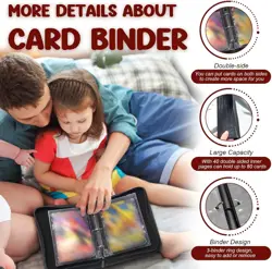 Jumbo Card Binder for Pokemon Jumbo Cards iofeiwakR Oversized 2 Pockets Card ... - Image 4