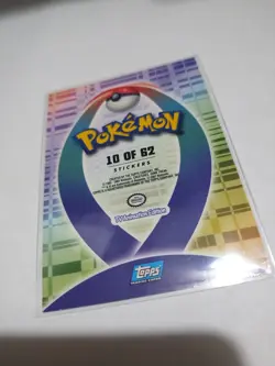 Topps Pokemon Johto Series 1 Sentret #161 sticker chase card 10 of 62 Glossy - Image 3