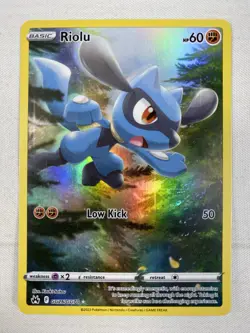 Riolu GG26/GG70 Crown Zenith: Galarian Gallery Holo Pokemon TCG Card NM - Image 1