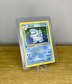 Turtok (German Blastoise) first edition Pokemon TCG Base Set - MP - Image 1