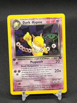 Team Rocket Pokemon TCG Dark Hypno Holo Rare 1st Edition #9/82 - Image 1
