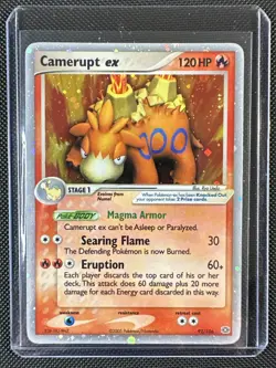 Pokemon Camerupt ex 92/106 EX Emerald Holo Rare 2005 English - Image 1
