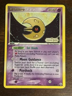 Lunatone 20/92 Legend Maker Stamped Reverse Holo Pokemon TCG LP - Image 1