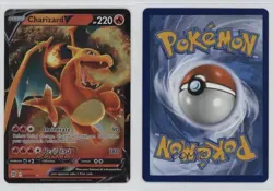 Charizard V Holo Pokemon Sword & Shield Brilliant Stars #017 - Image 3
