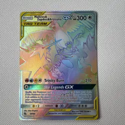 Pokemon TCG Moltres & Zapdos & Articuno GX Hidden Fates 69/68 - Image 2