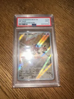 Pokemon Mr. Mime 179/165 Illustration Rare Holo PSA 9 Scarlet & Violet 151 2023 - Image 1