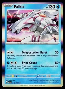 Palkia 040/182 Rare Paradox Rift Pokemon Holo NM - Image 1