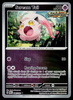 Scream Tail 086/182 Uncommon Paradox Rift Pokemon Reverse Holo NM - Image 1