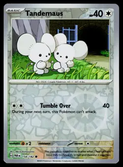 Tandemaus 154/182 Common Paradox Rift Pokemon Reverse Holo NM - Image 1
