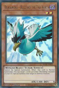 BLCR-EN059 Blackwing - Blizzard the Far North - Ultra Rare - 1st Edition -YuGiOh - Image 1