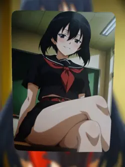 Kurome Akame Ga Kill Anime Waifu Sexy Goddess Doujin Lewd Hentai Card - Image 1