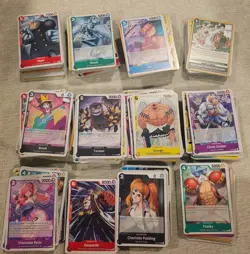 1000 Card Lot One Piece tcg Rare Common Uncommon Leader See Description - Image 1